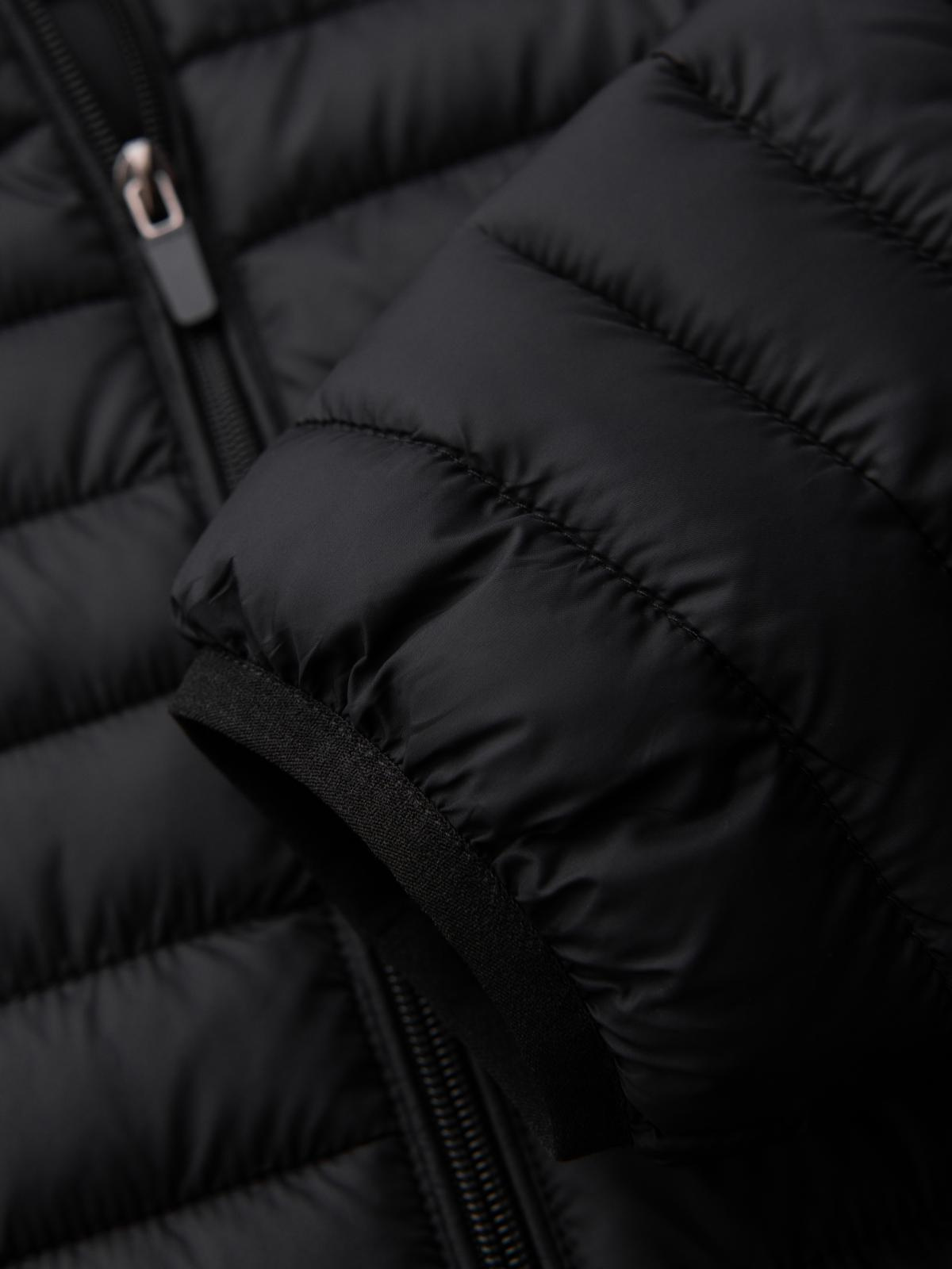 Ombre Classic men&#039;s quilted jacket with pouch option - black