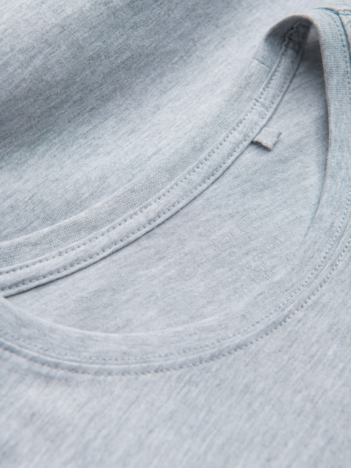 Ombre Men's classic cotton BASIC T-shirt - grey melange