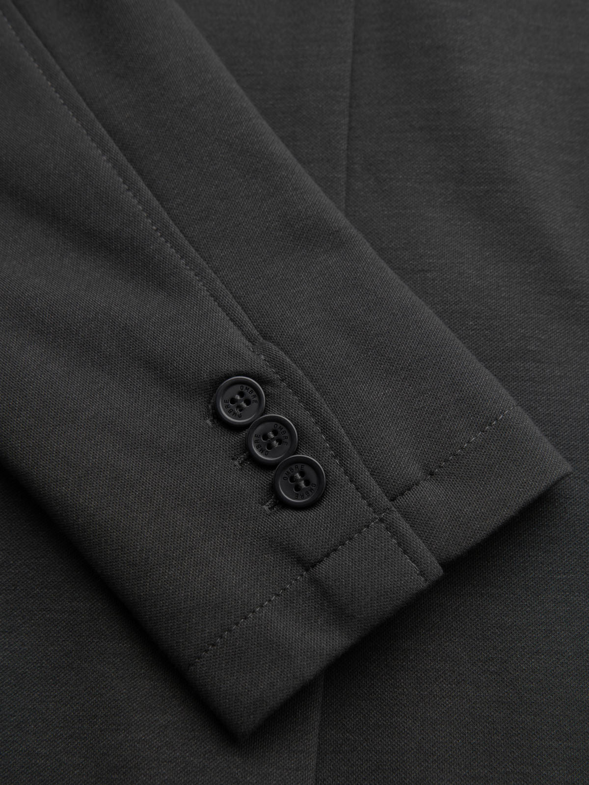 Ombre Men&#039;s SLIM knit jacket with subtle texture - graphite