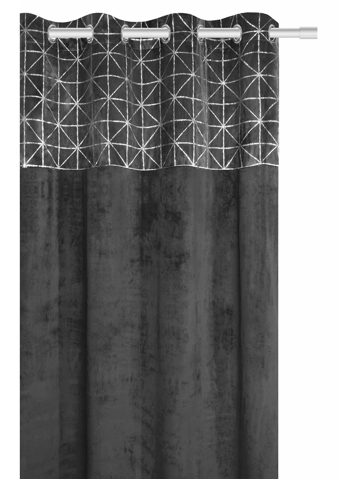 Edoti Velor curtain Glossy 140x250