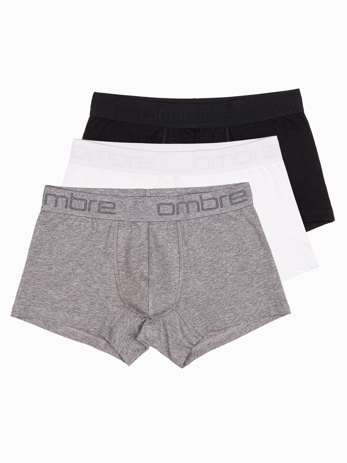 Levně Ombre Men's cotton boxer shorts with logo - 3-pack mix