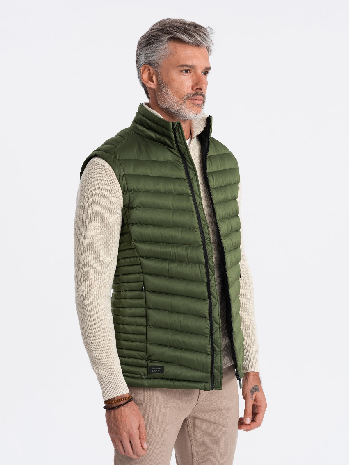 Ombre Men&#039;s quilted sleeveless
