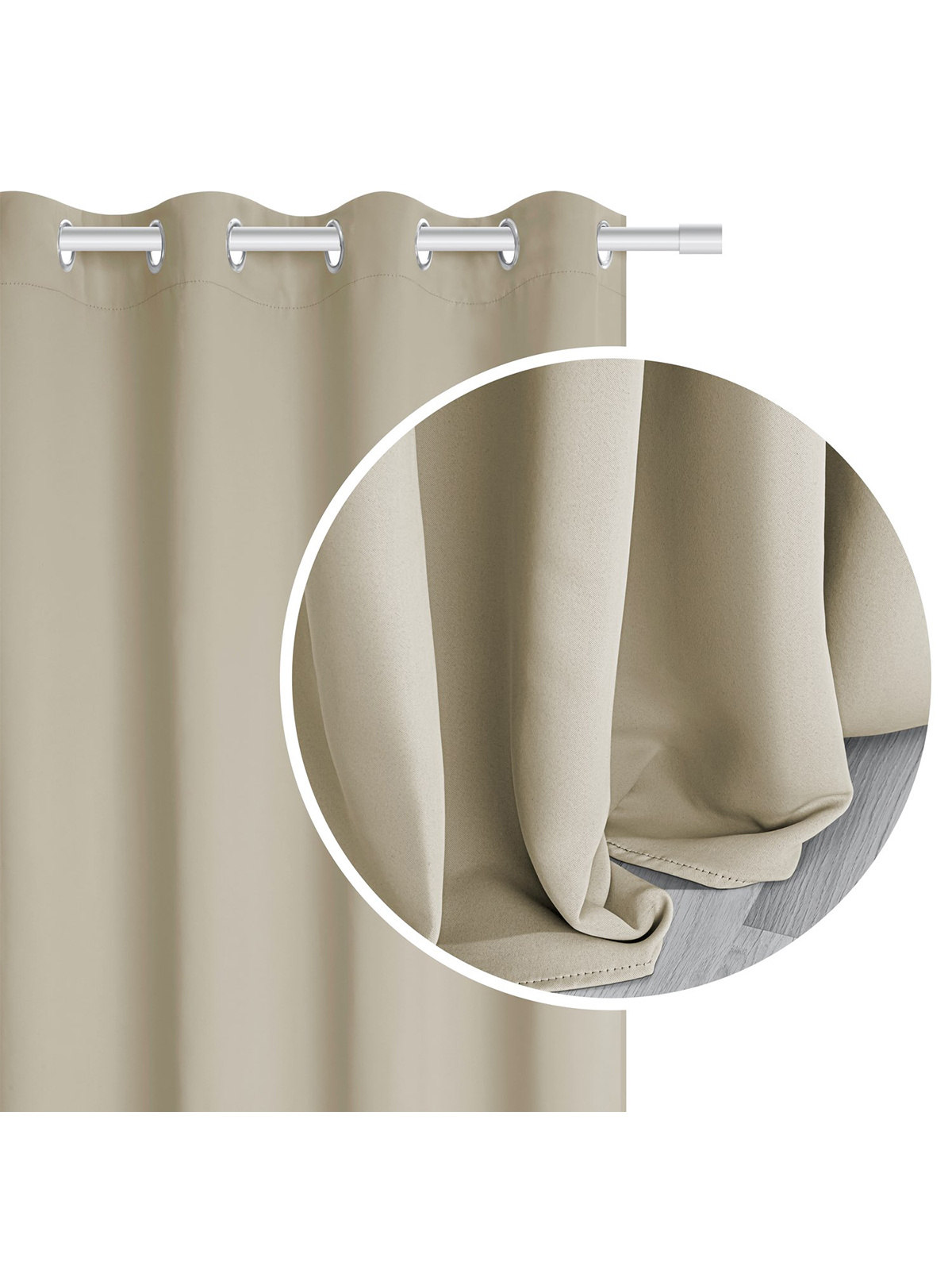 Edoti Blackout Hold curtain 140x250 A489