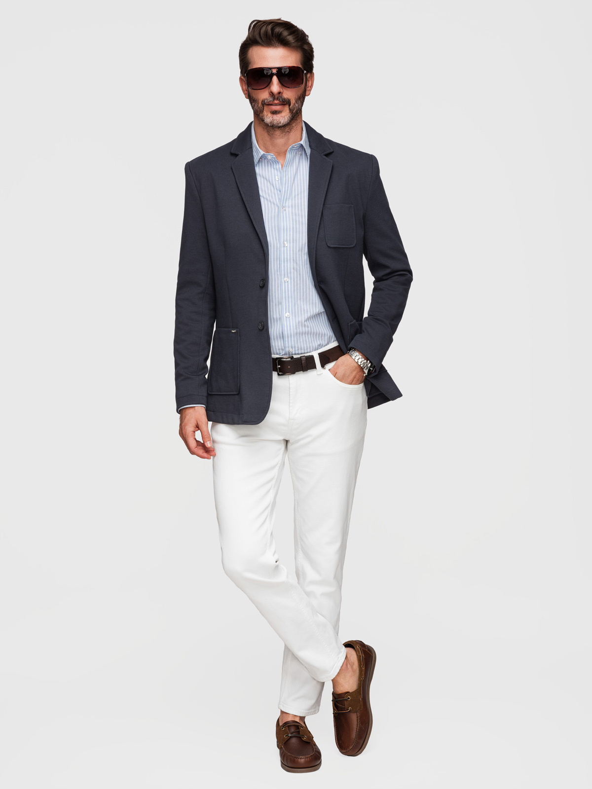 Pánske slim fit sako s jemnou textúrou