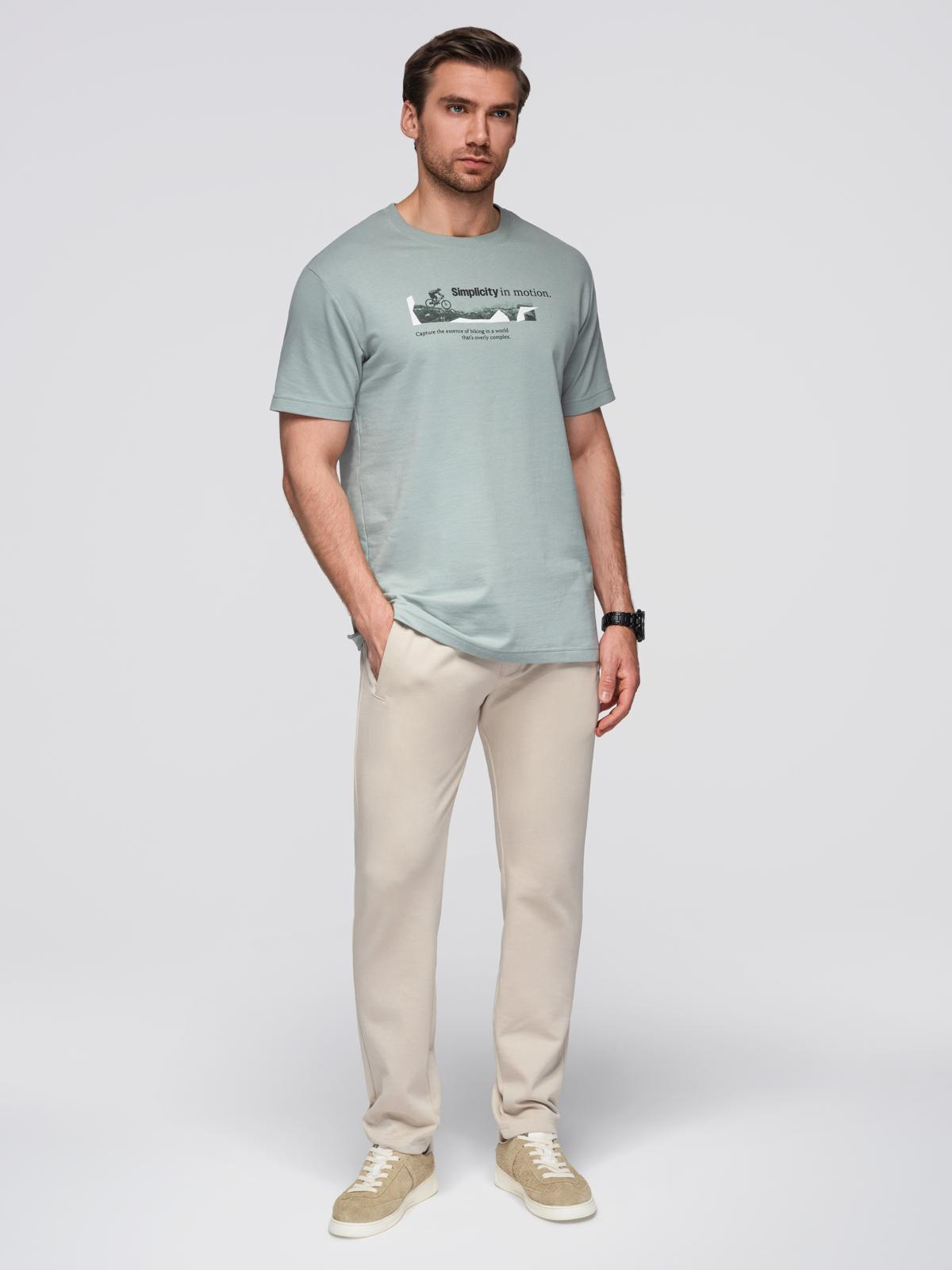 Ombre Men&#039;s sweatpants with unlined leg - light beige