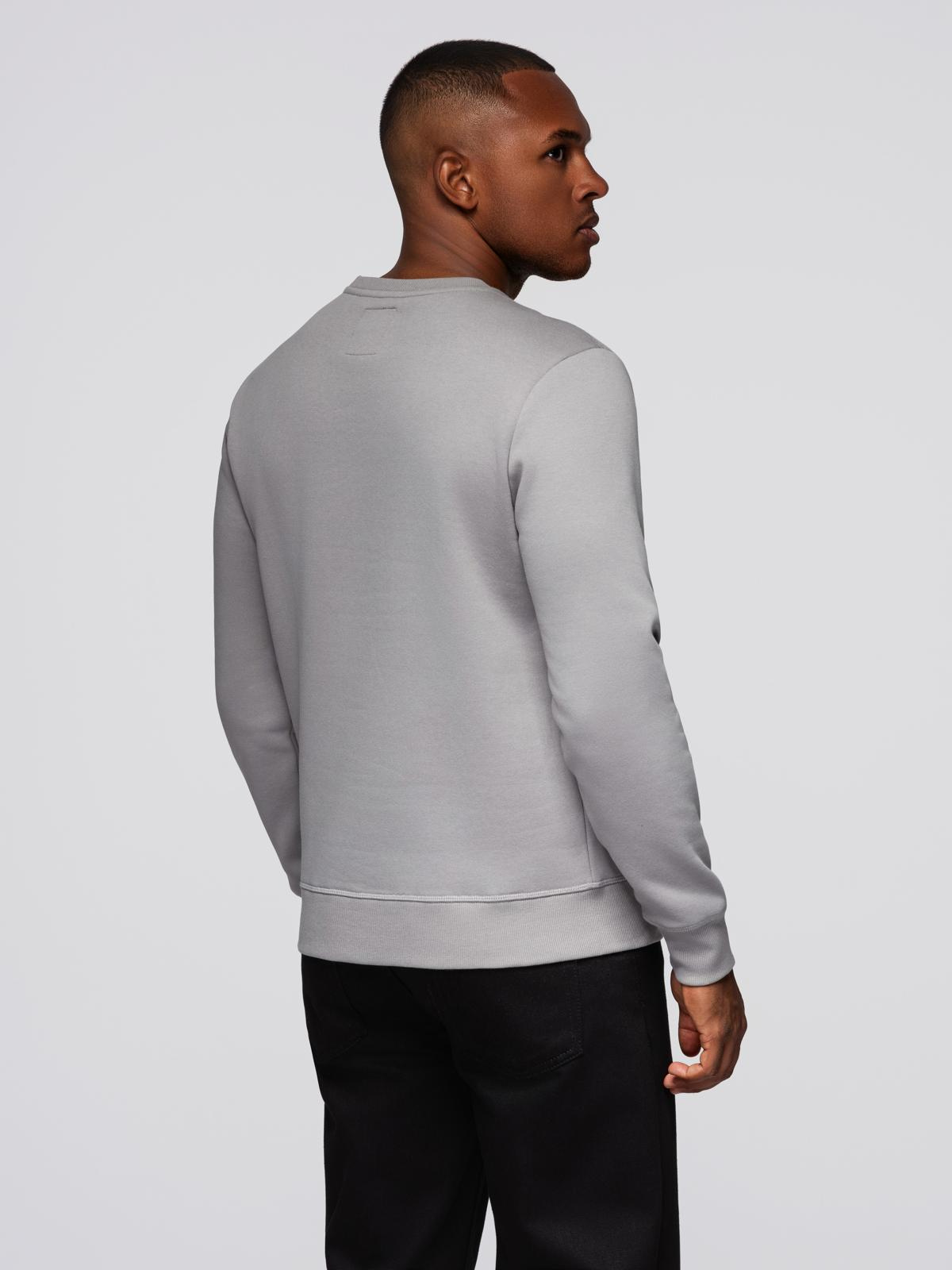 Ombre Men's classic round neck sweatshirt - grey