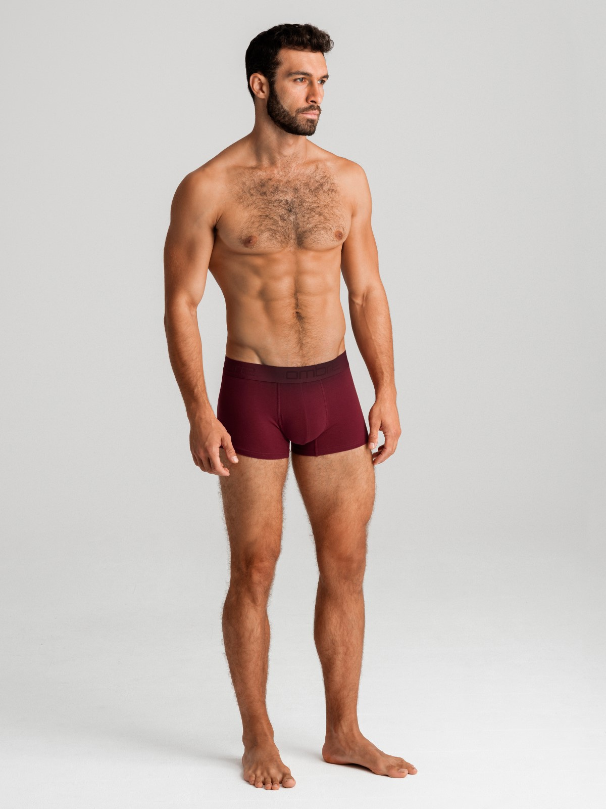 Ombre Men&#039;s cotton boxer shorts with logo - 3-pack mix