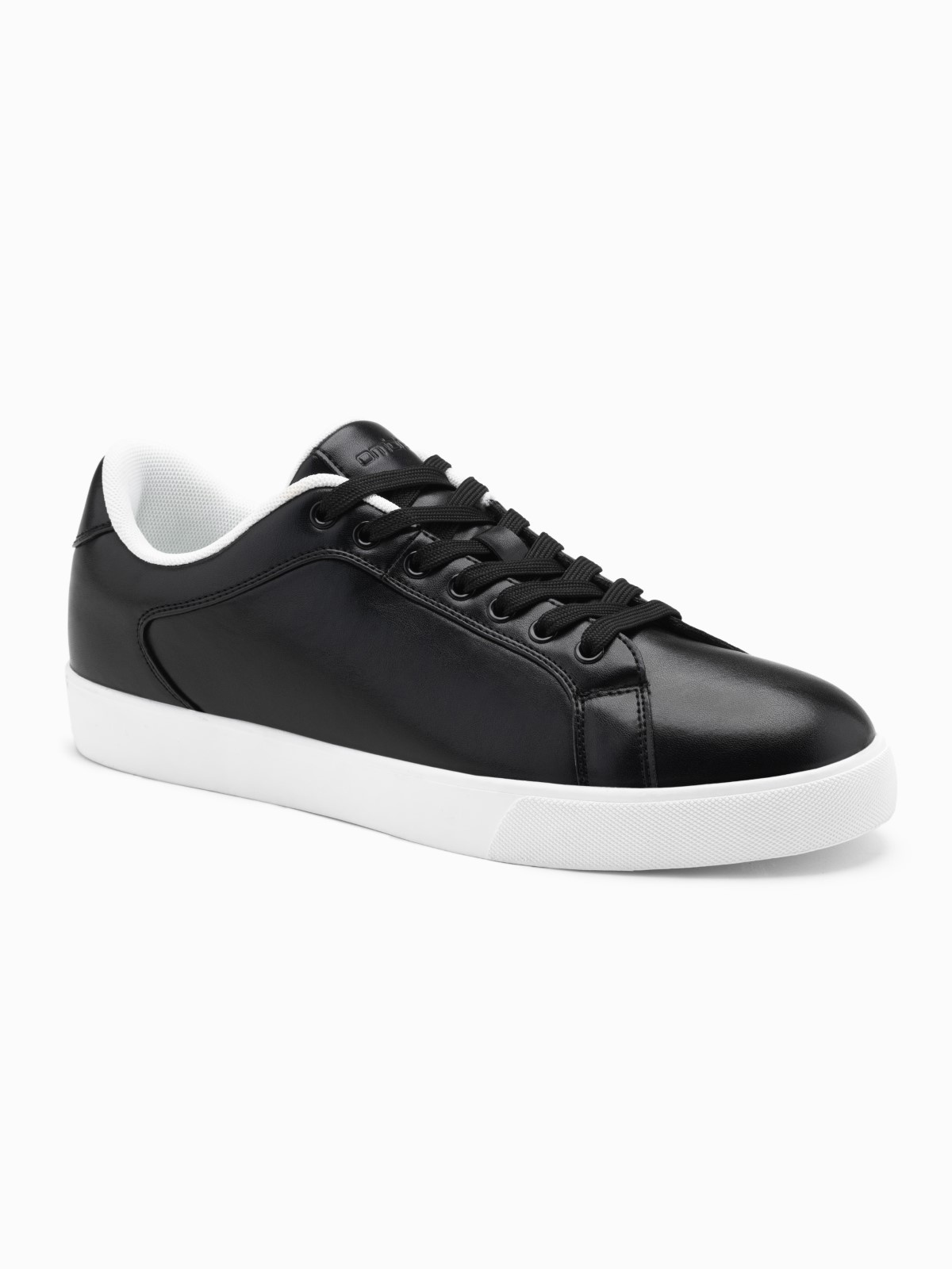 Ombre Classic men's sneaker shoes with high sole - black