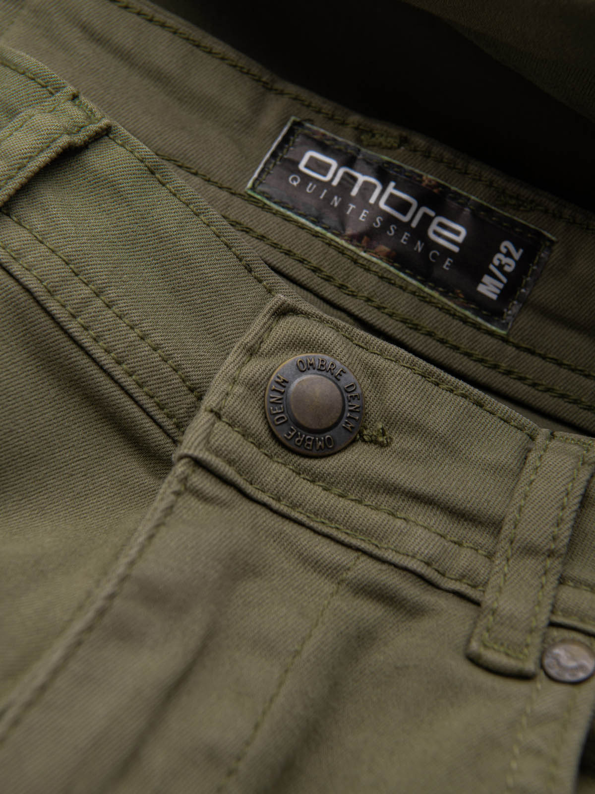 Ombre CHINO men&#039;s shorts - khaki