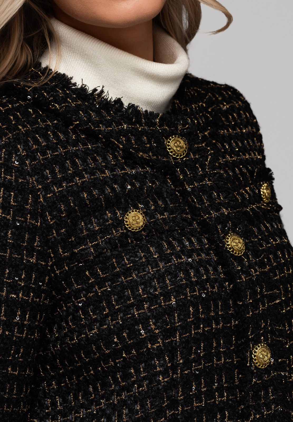 Edoti Women's jacket with wool and sequins OW-BLZB-0101 v1