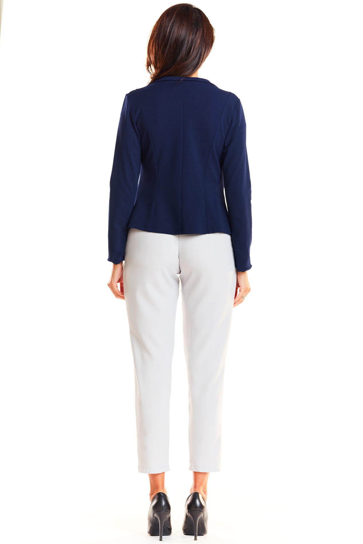 Awama Woman's Jacket A244 Navy Blue
