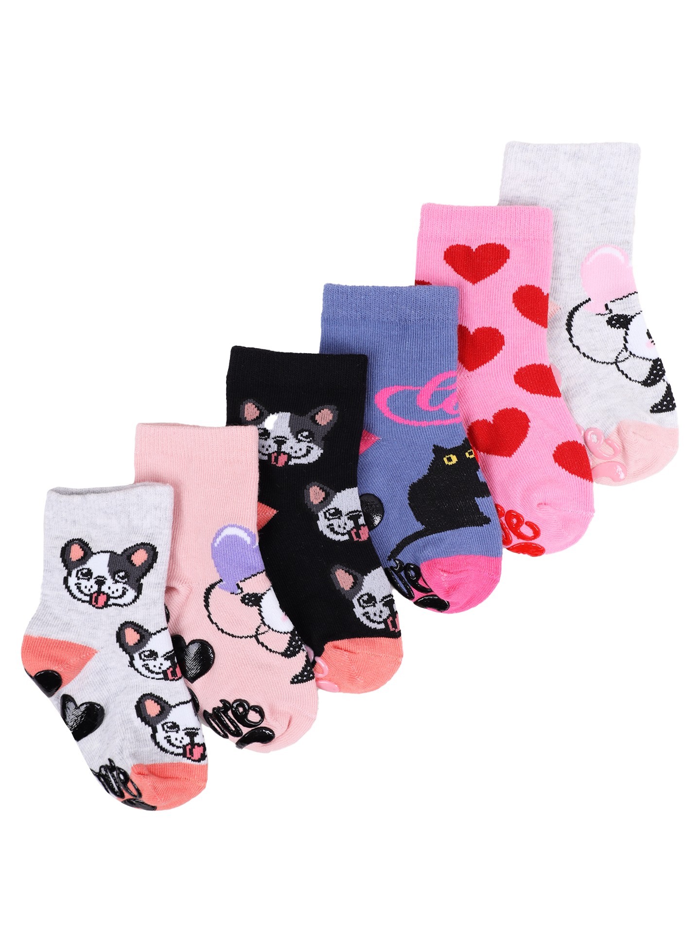 Yoclub Kids's Girls' Socks ABS 6-Pack SKA-0003G-AA0A-002