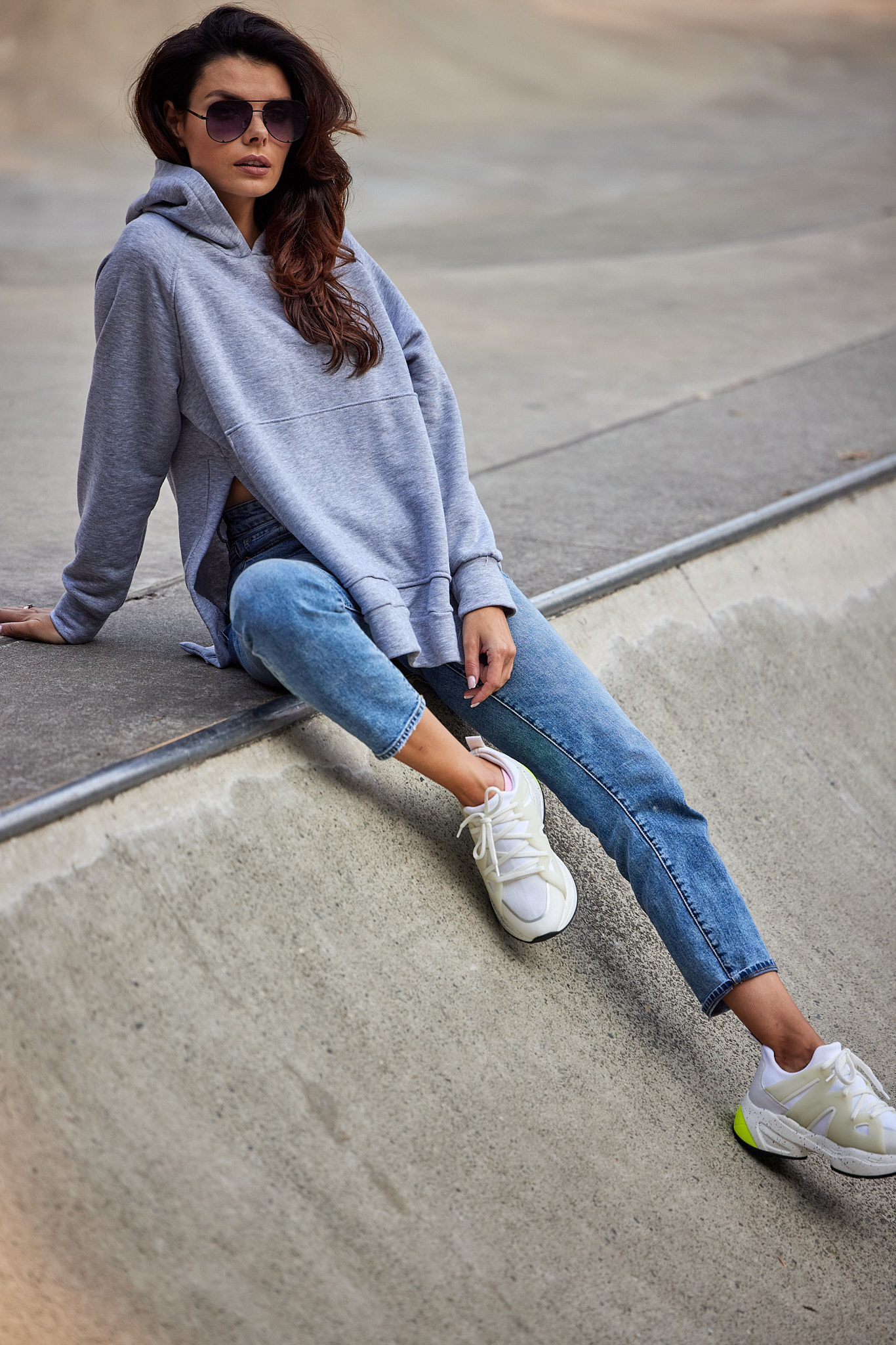 Infinite You Woman's Hoodie M280 Grey