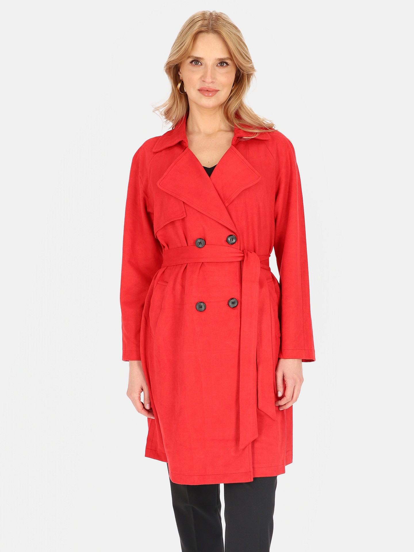 Дамски велурени тренчкот