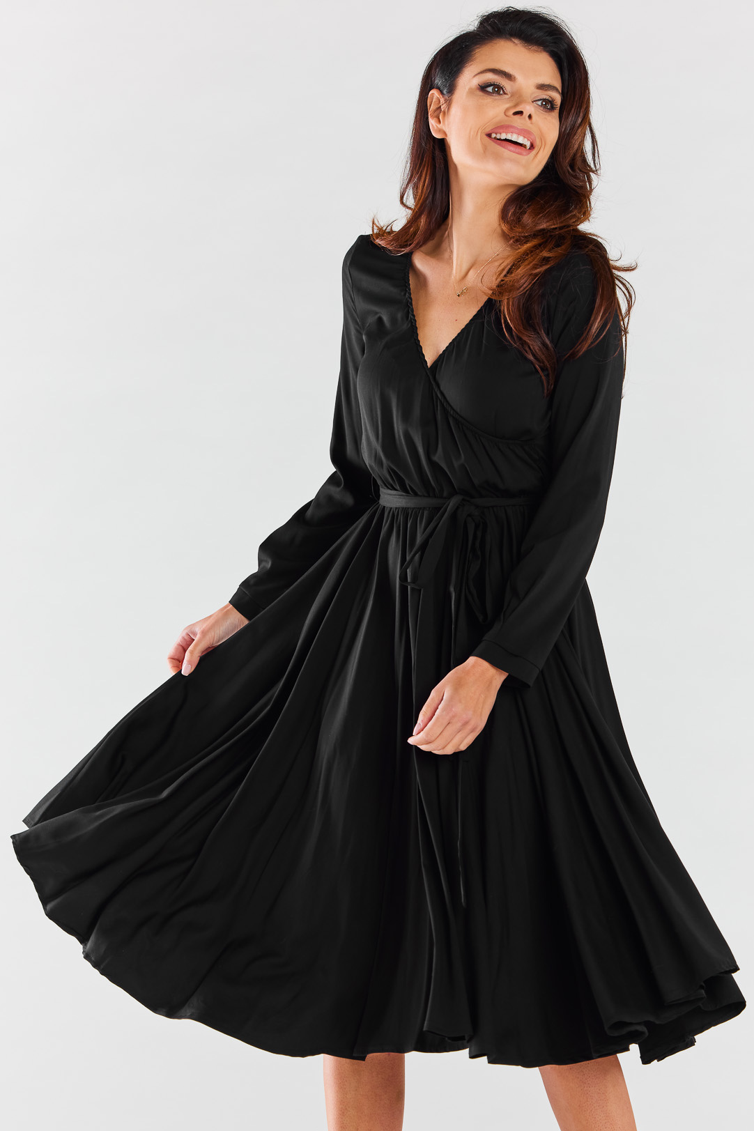 Awama Woman's Dress A471 Black