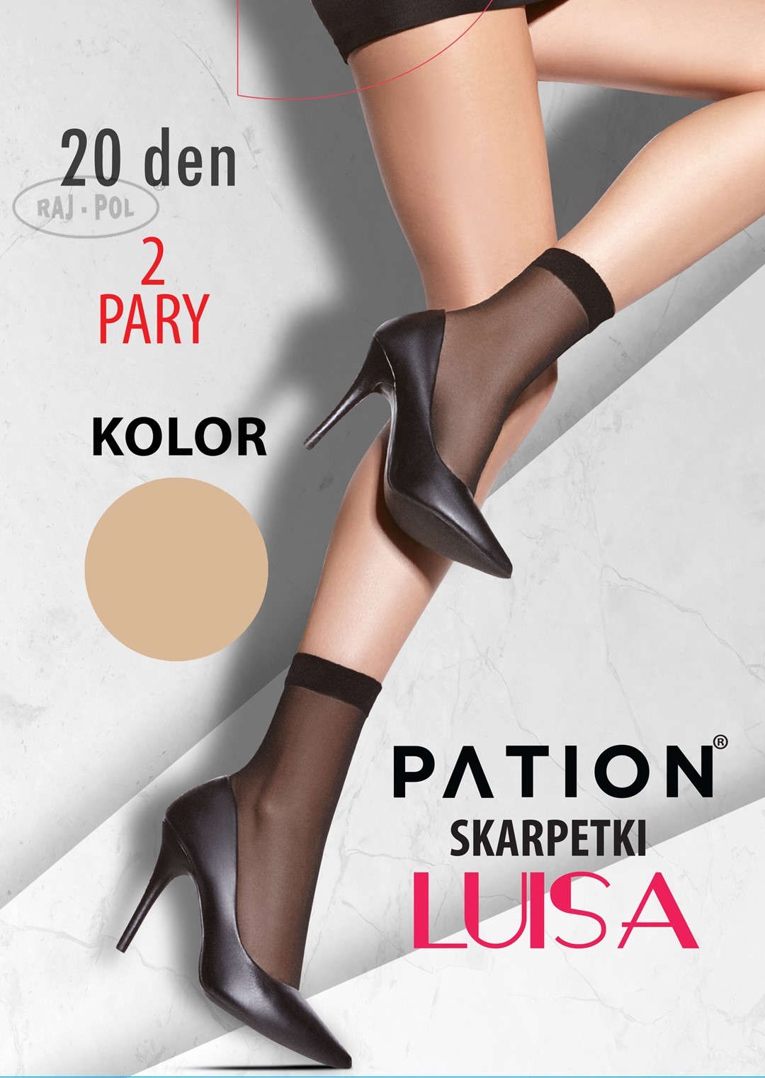 Levně Raj-Pol Woman's Socks Pation Luisa 20 DEN