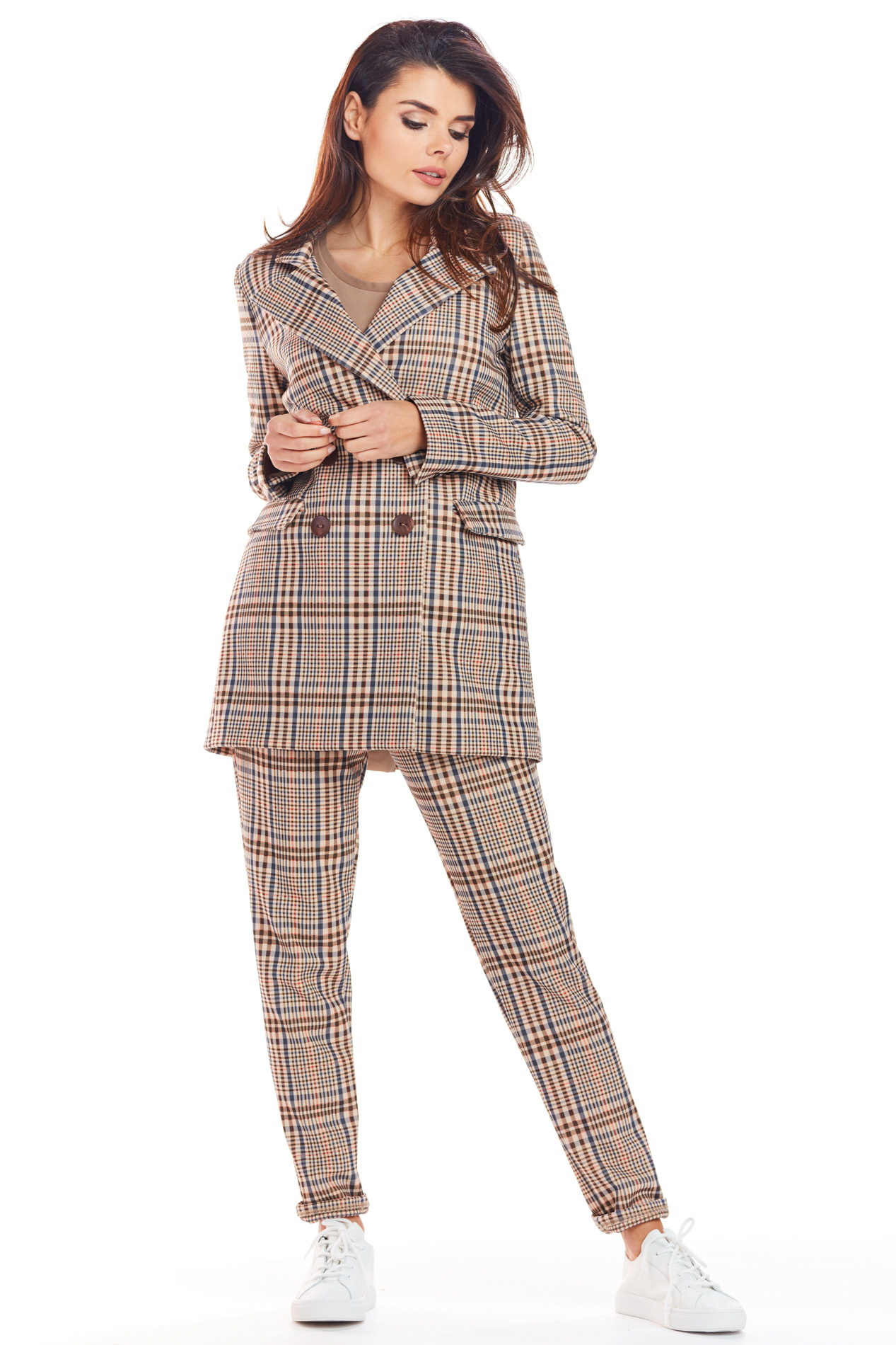 Sacou dama Awama Checkered