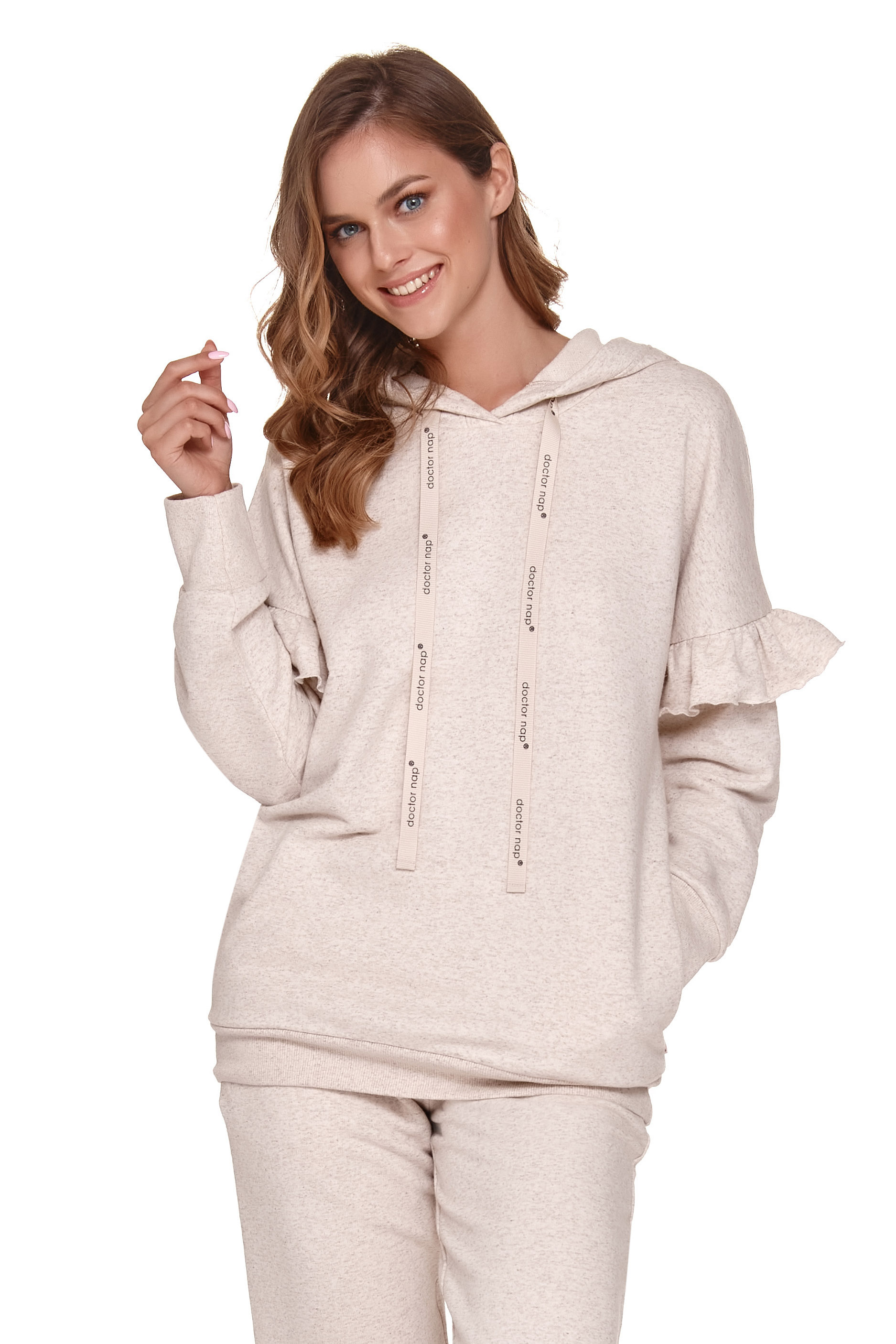 Doctor Nap Woman's Sweatshirt DRS.4308 Salt&Pepper