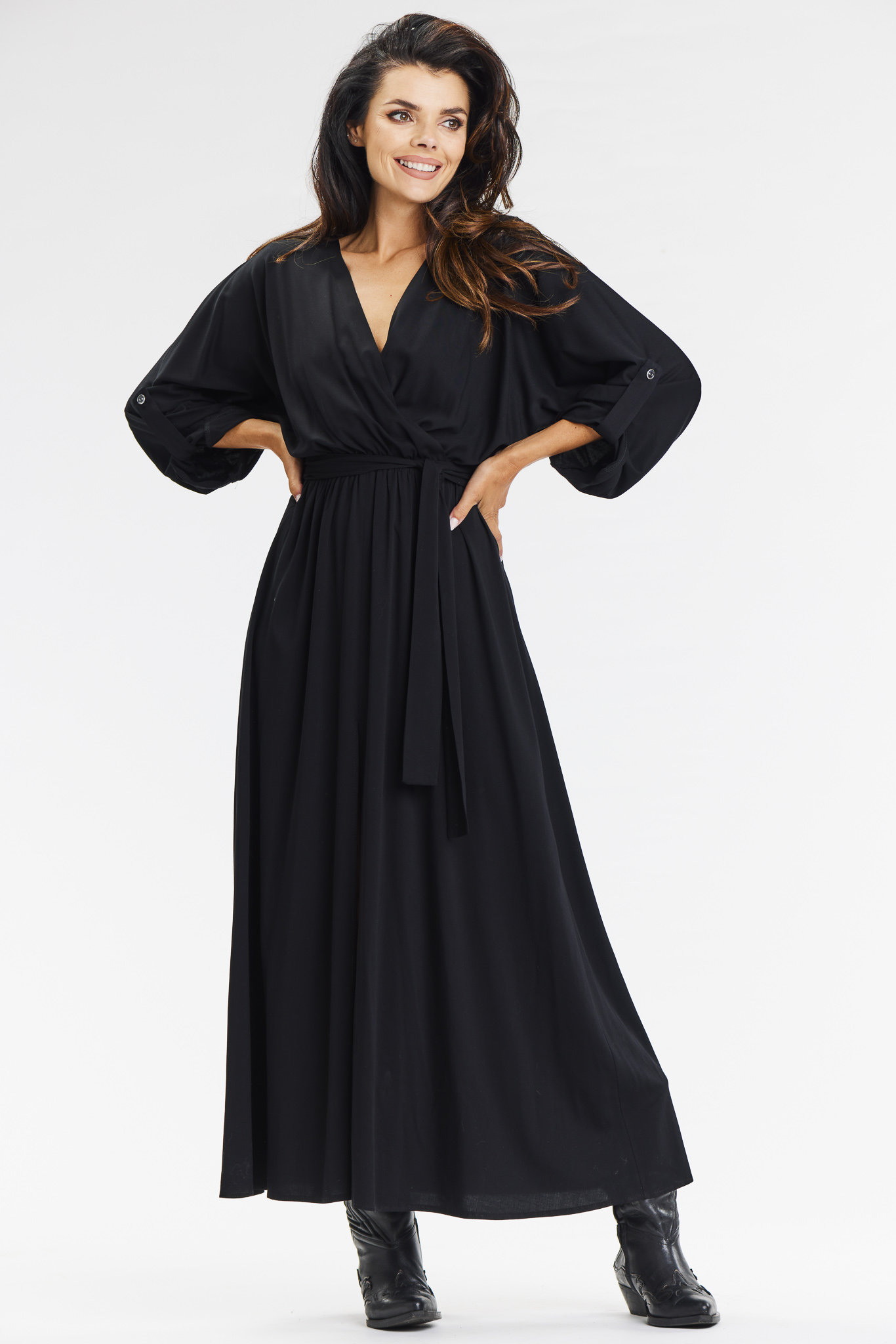 Awama Woman's Dress A670 Black