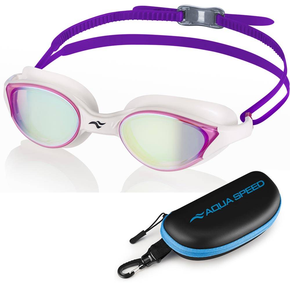 AQUA SPEED Unisex's Swimming Goggles Vortex Mirror&Case  Pattern 59