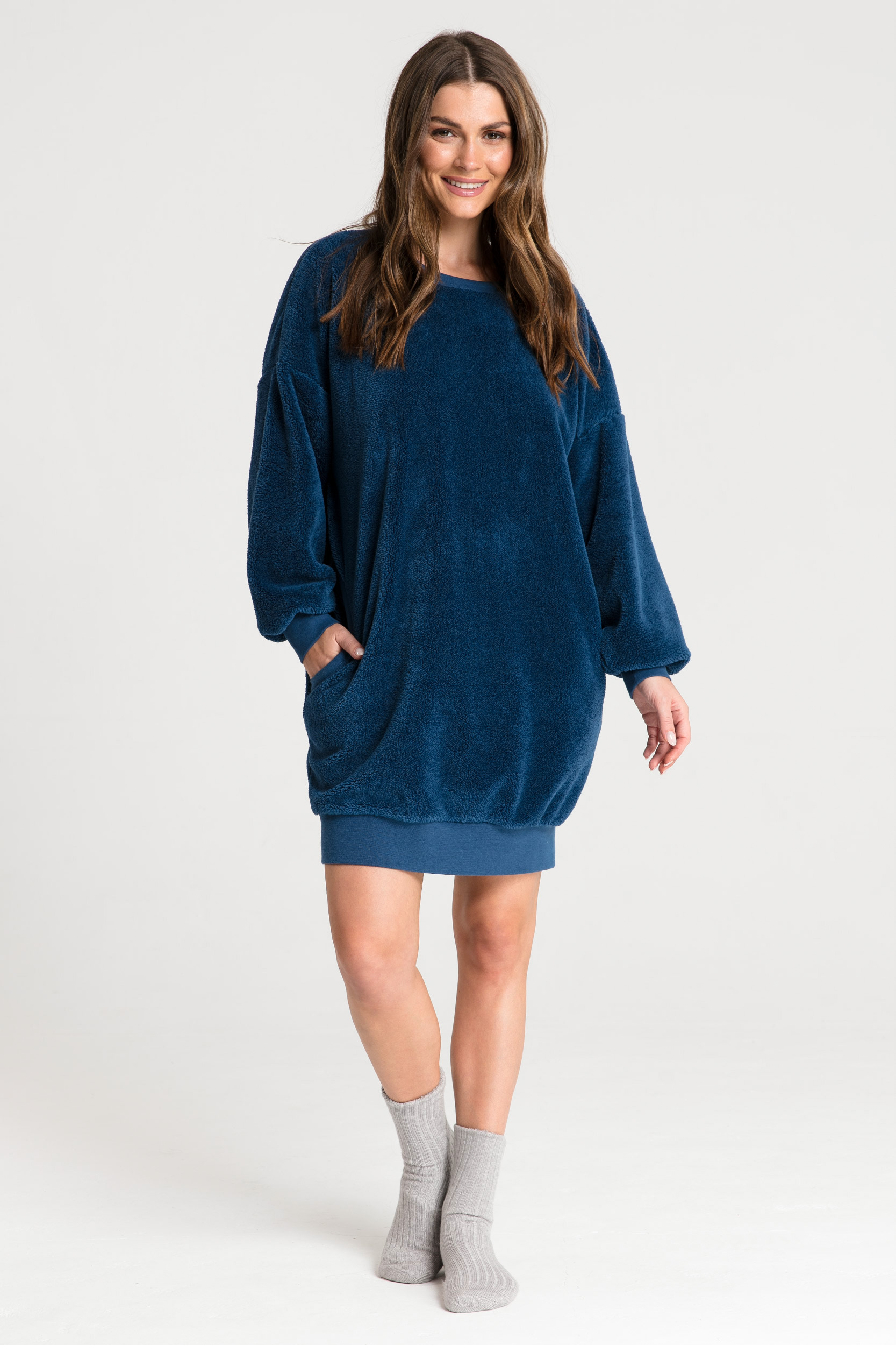 LaLupa Woman&#039;s Tunic LA082 Navy Blue