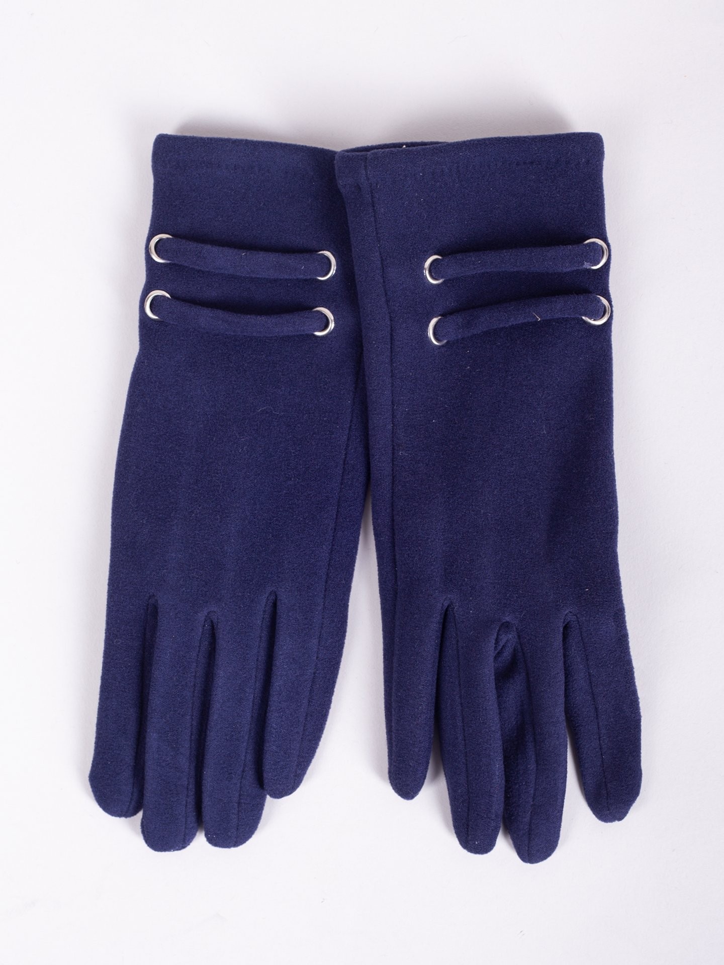 Yoclub Woman's Women's Gloves RES-0099K-195C Navy Blue