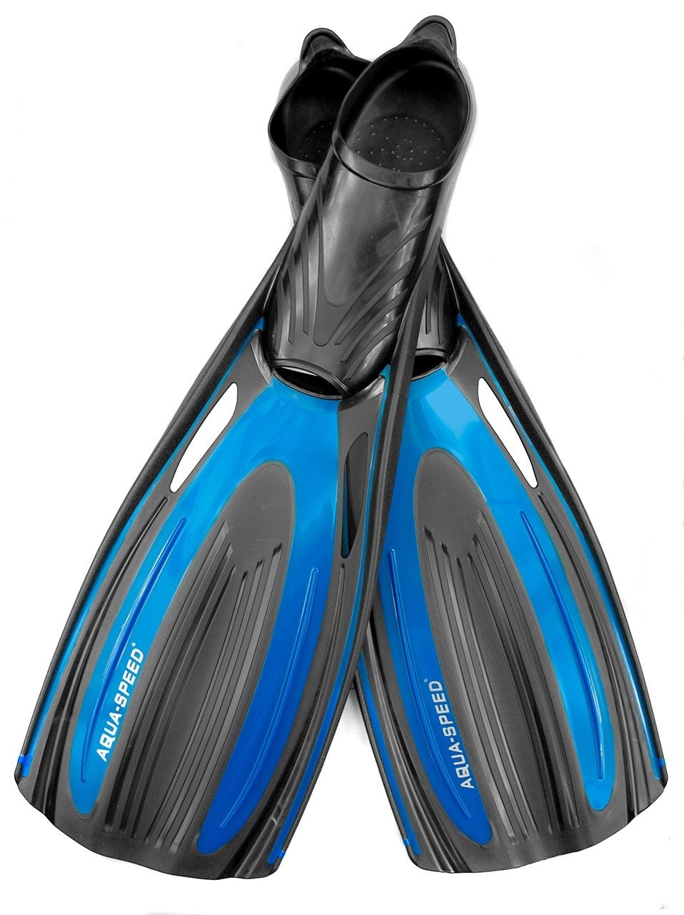 Levně AQUA SPEED Unisex's Snorkel Flippers Hydro Navy Blue Pattern 11