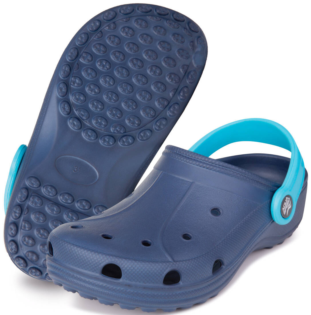 Levně AQUA SPEED Kids's Swimming Pool Shoes Lima Navy Blue Pattern 10