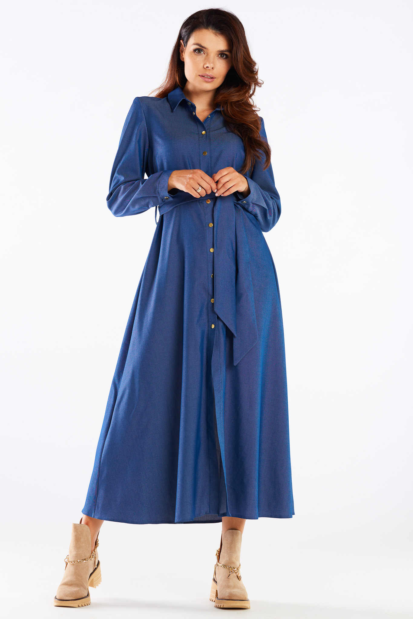 Rochie dama, Awama Buttoned