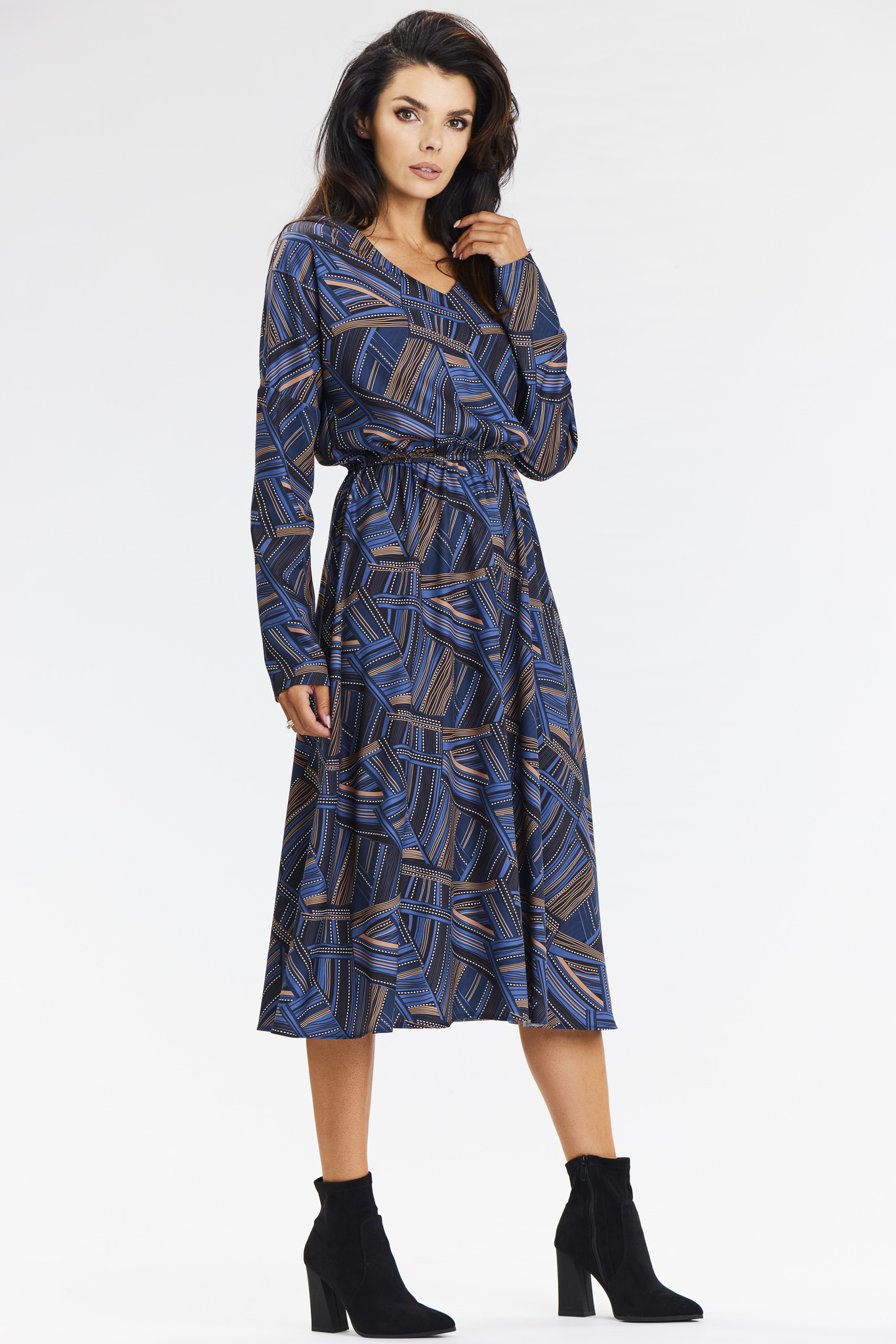 Awama Woman's Dress A666 Blue