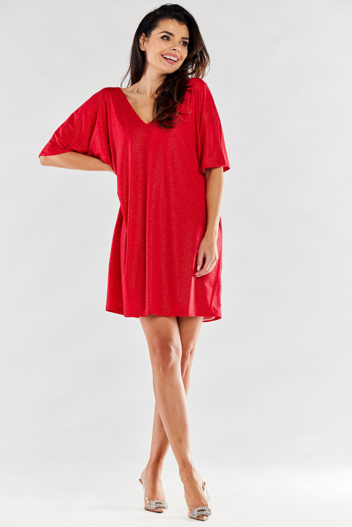 Awama Woman's Dress A557 Red