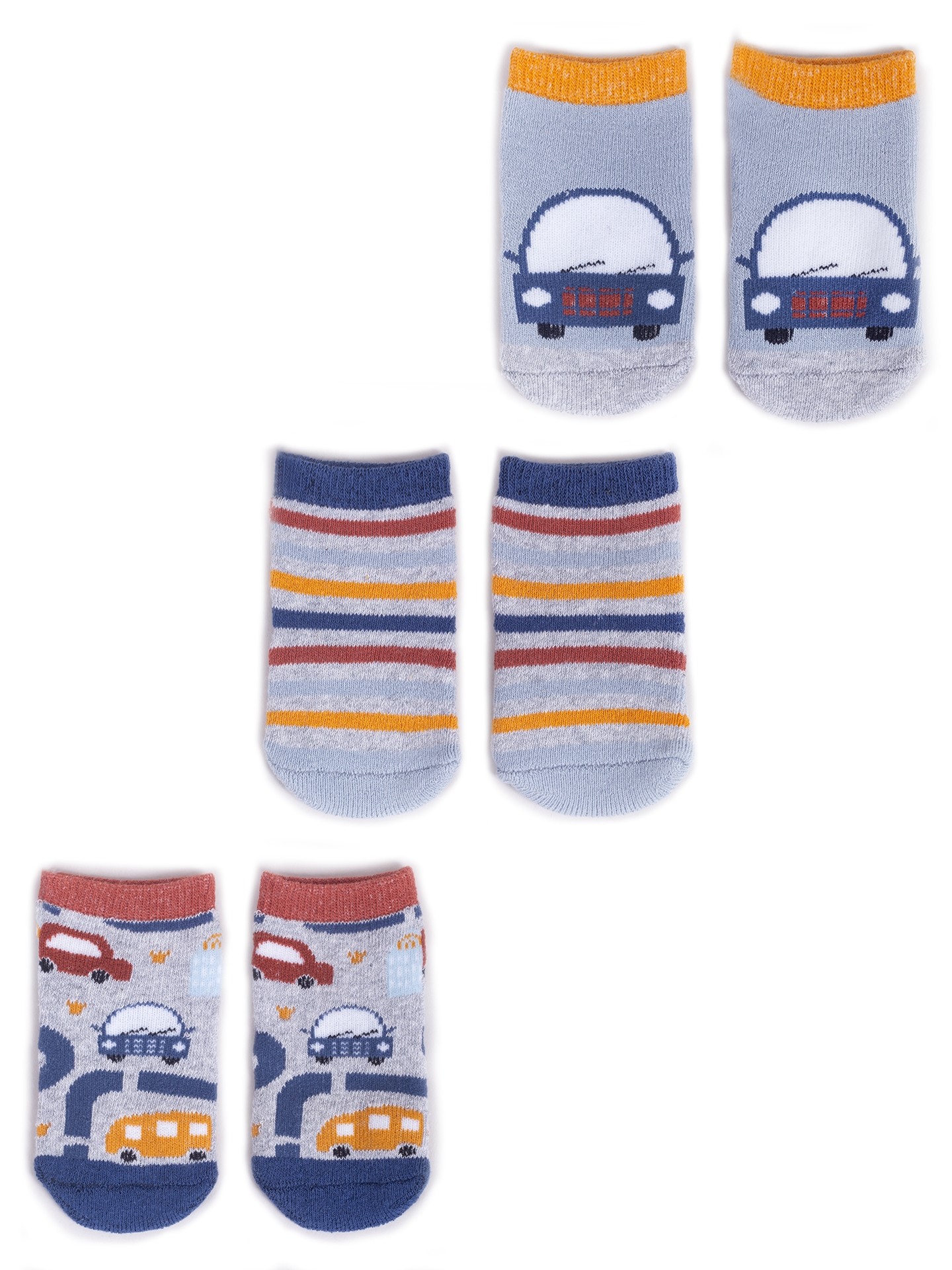 Levně Yoclub Kids's 3Pack Baby Boy's Socks SKA-0110C-AA30-0022