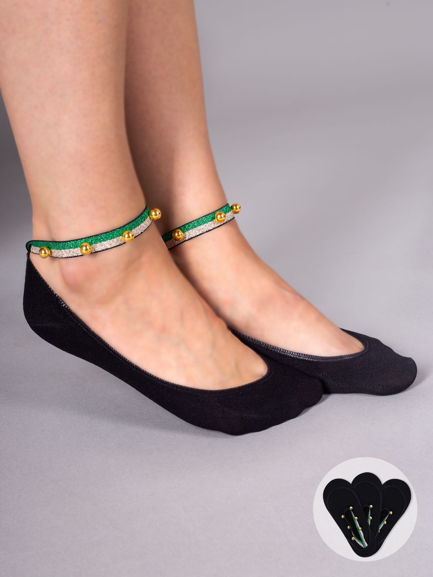 Yoclub Woman's Socks With Decorative Bracelet 3-Pack P2