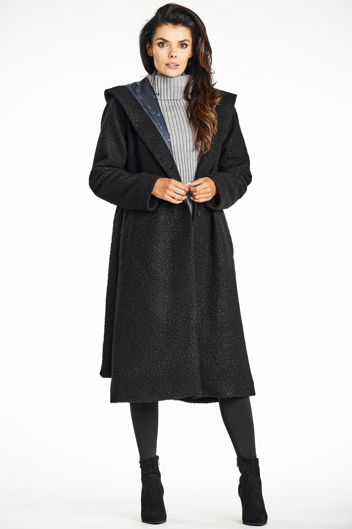 Awama Woman's Coat A680 Black