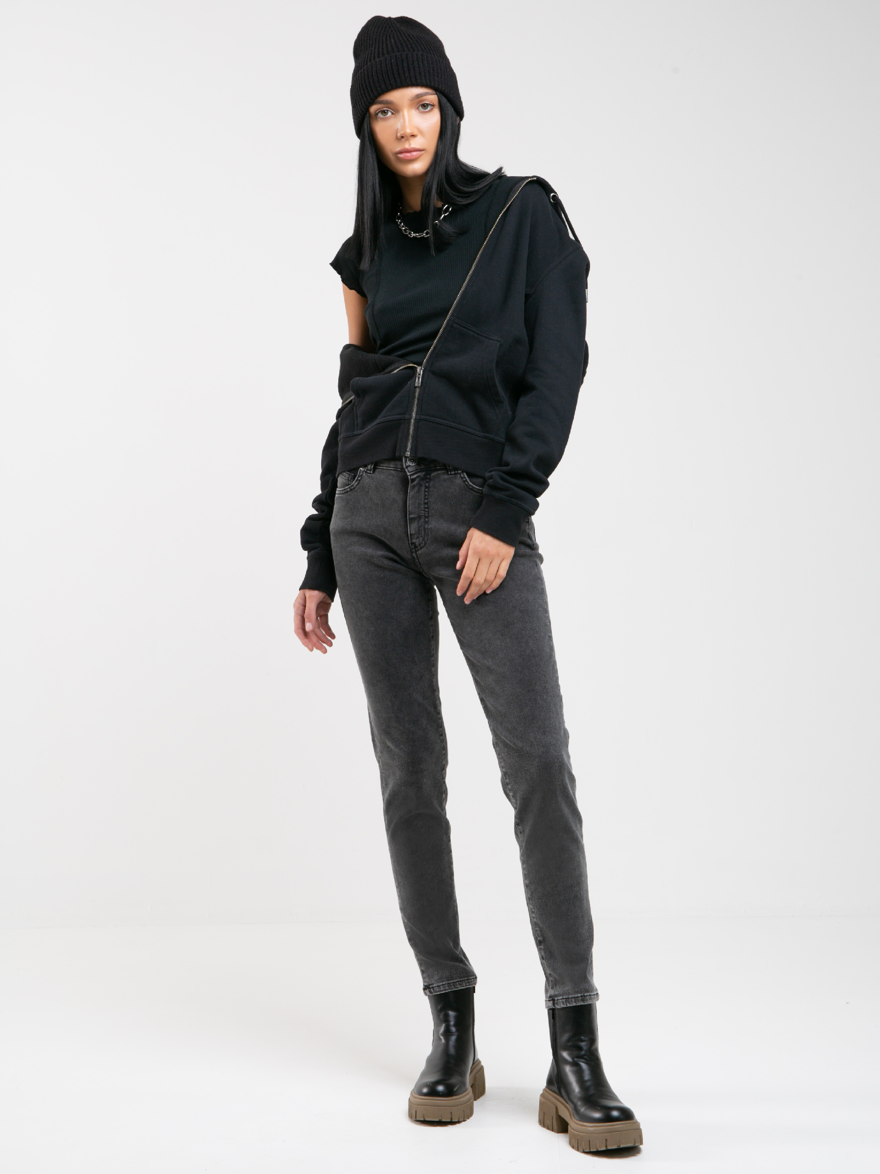 Big Star Woman's Trousers 115541 Denim-997