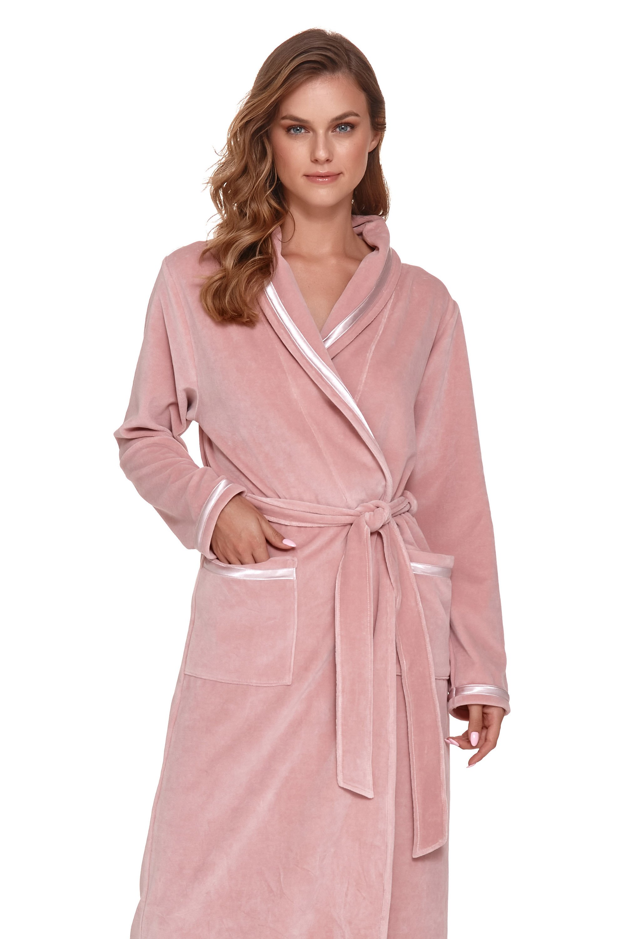 Levně Doctor Nap Woman's Bathrobe SWA.1078 Papaya