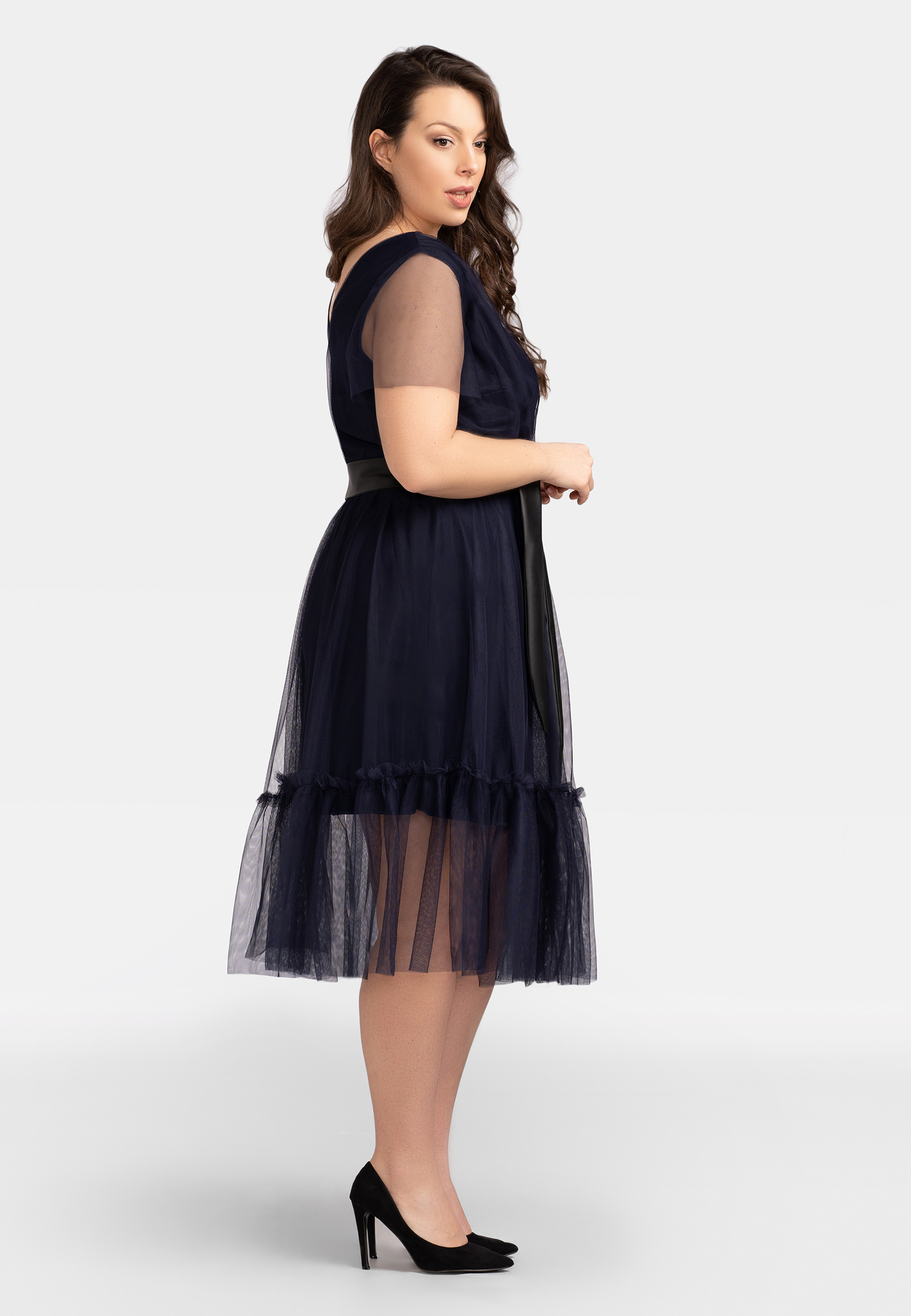 Rochie pentru femeie Karko SA705 bleumarin