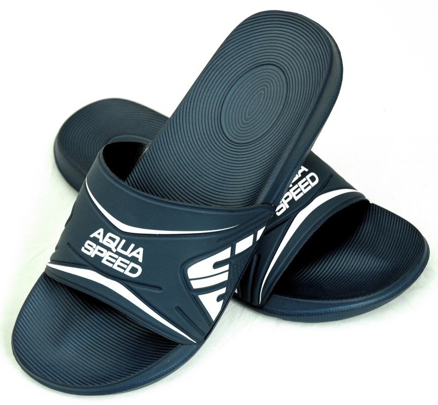 Levně AQUA SPEED Unisex's Swimming Pool Shoes Dakota Navy Blue/White Pattern 10