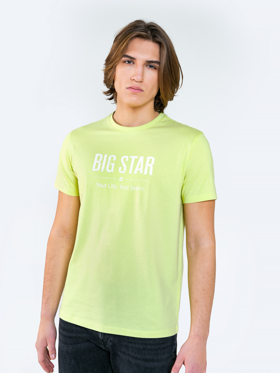 Big Star Man's T-shirt_ss T-shirt 150045 Brak Knitted-201