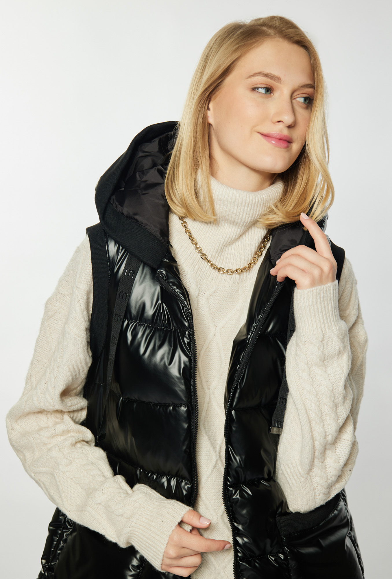 MONNARI Woman's Jackets Quilted Vest With Hood
