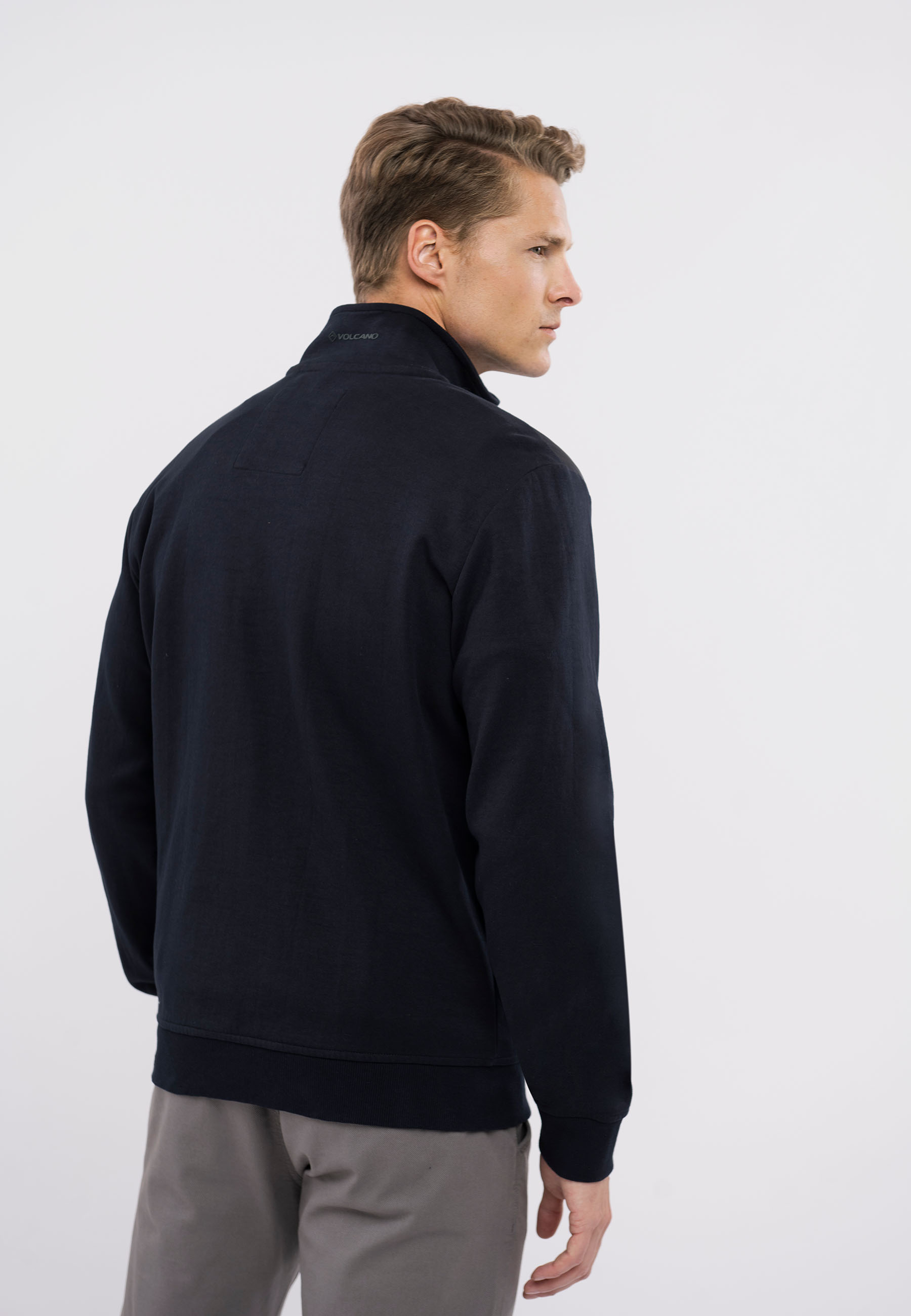 Volcano Man's Sweatshirt B-James Navy Blue