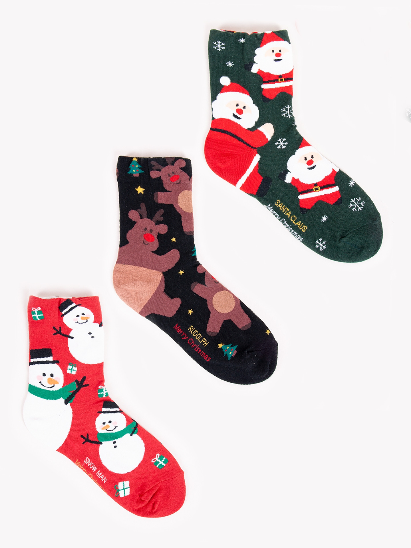 Dětské vánoční ponožky Yoclub Kids's 3Pack SKA-X011U-AA00