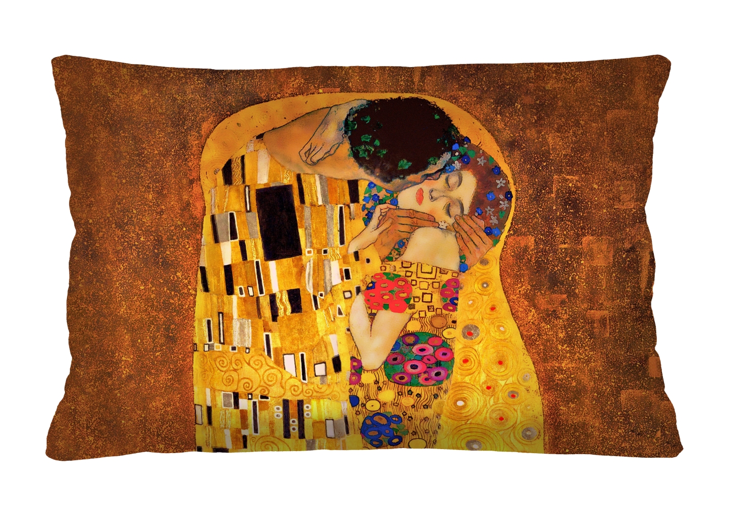 Bertoni Home Unisex's Rectangular Pillow Klimt Elegance Print Pocałunek