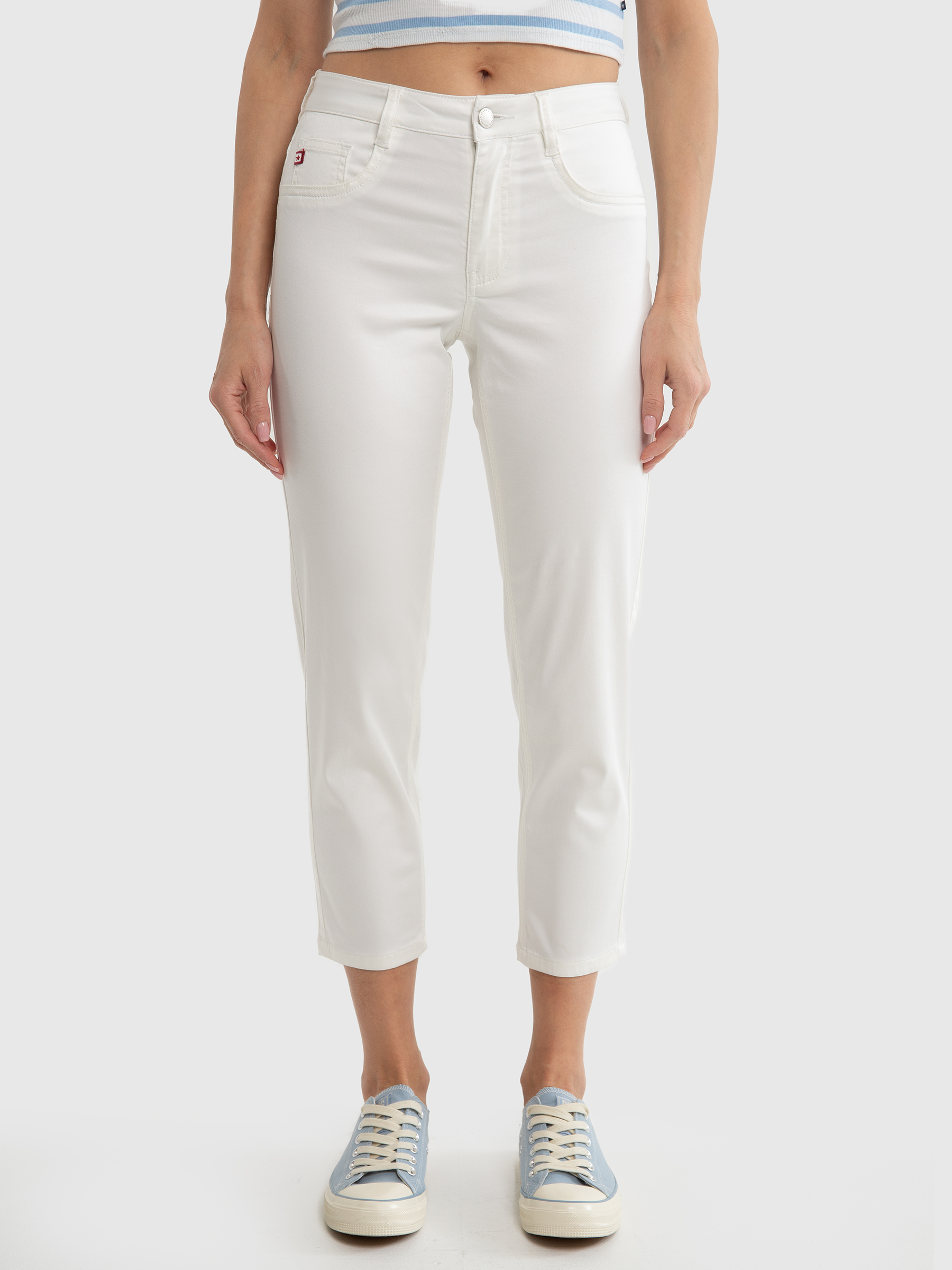 Big Star Woman's Tapered Trousers Non Denim 350011  100