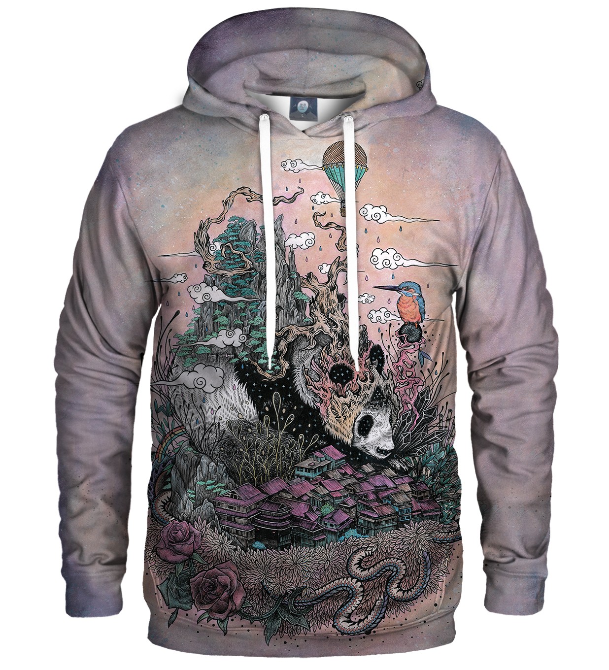 Levně Aloha From Deer Unisex's Land Of The Sleeping Giant Hoodie H-K AFD450
