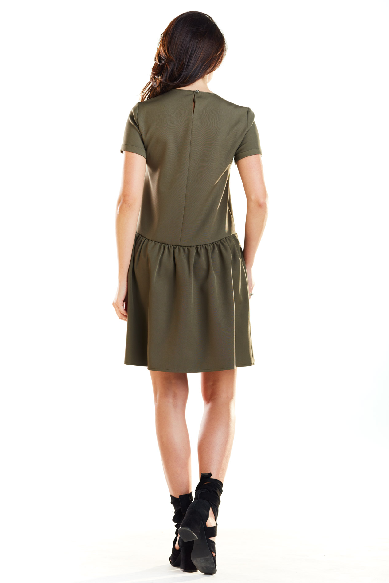 Awama Woman's Dress A277 Kaki