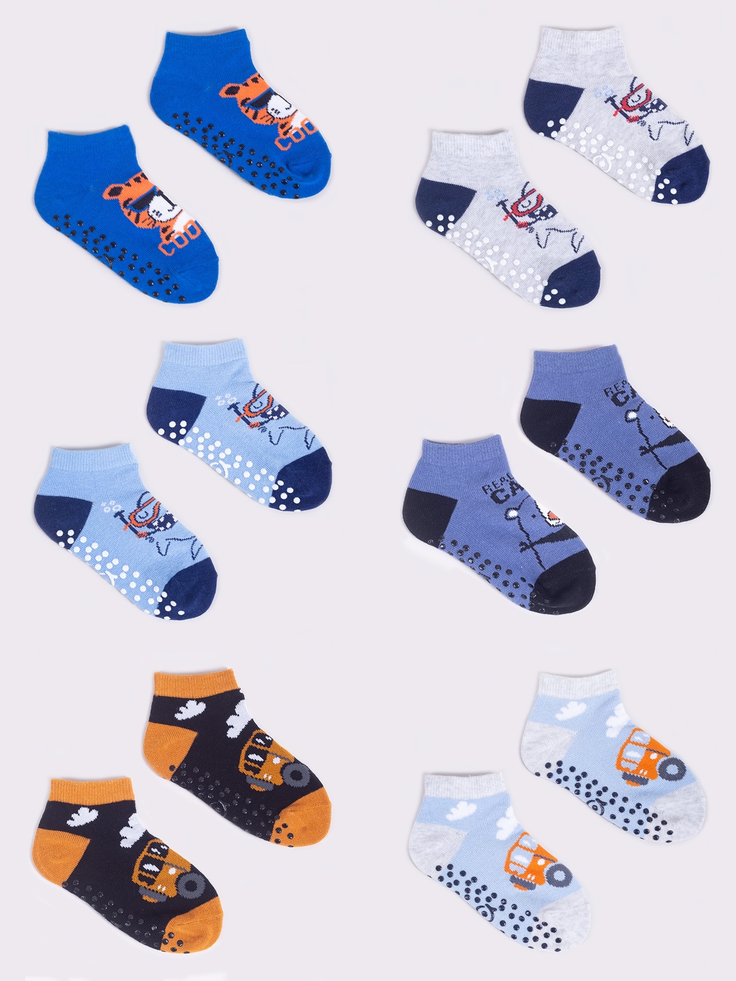 Levně Yoclub Kids's 6Pack Boy's Ankle Socks SKS-0089C-AA0A-002