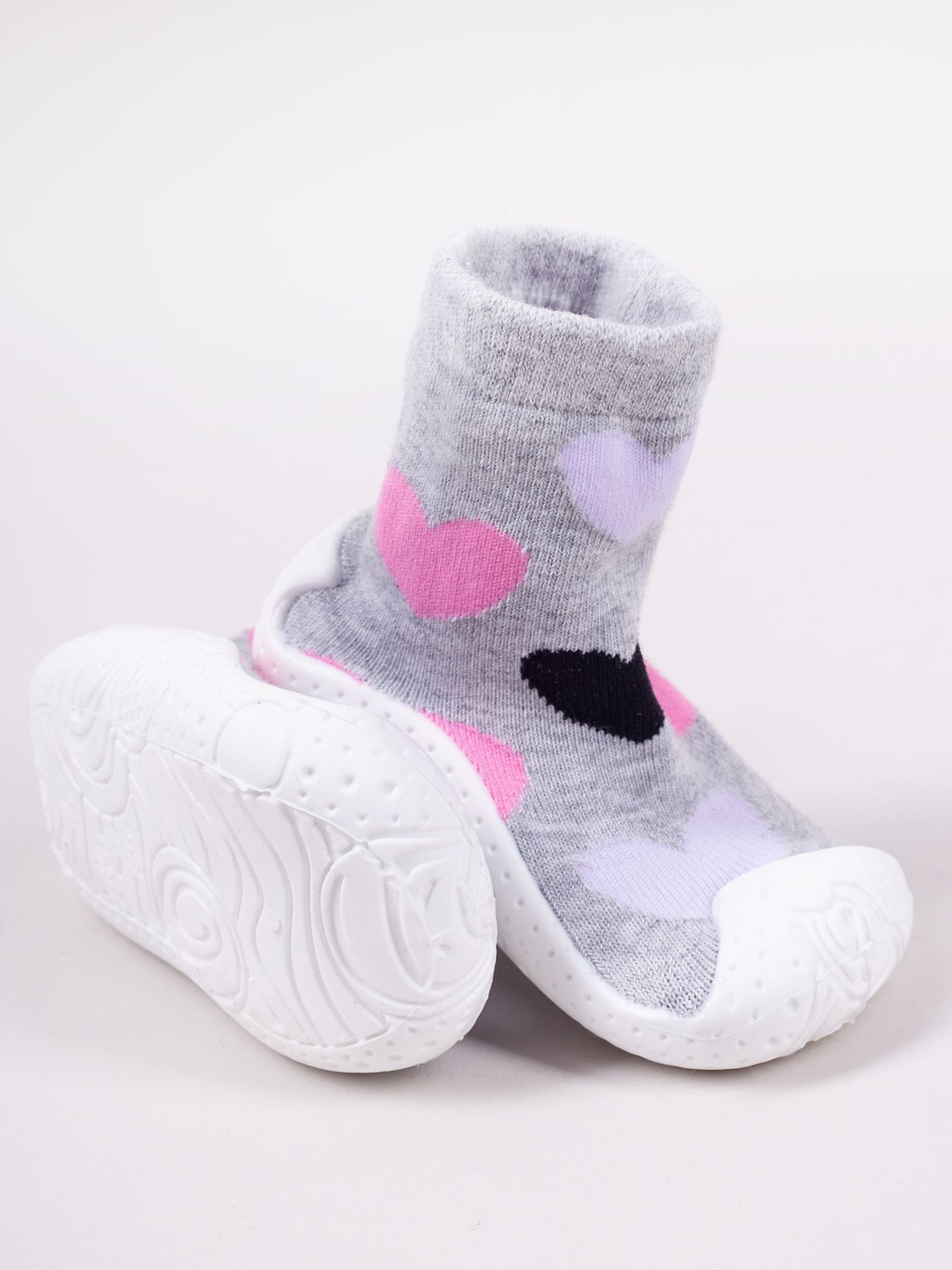 Levně Yoclub Kids's Baby Girls' Anti-Skid Socks With Rubber Sole