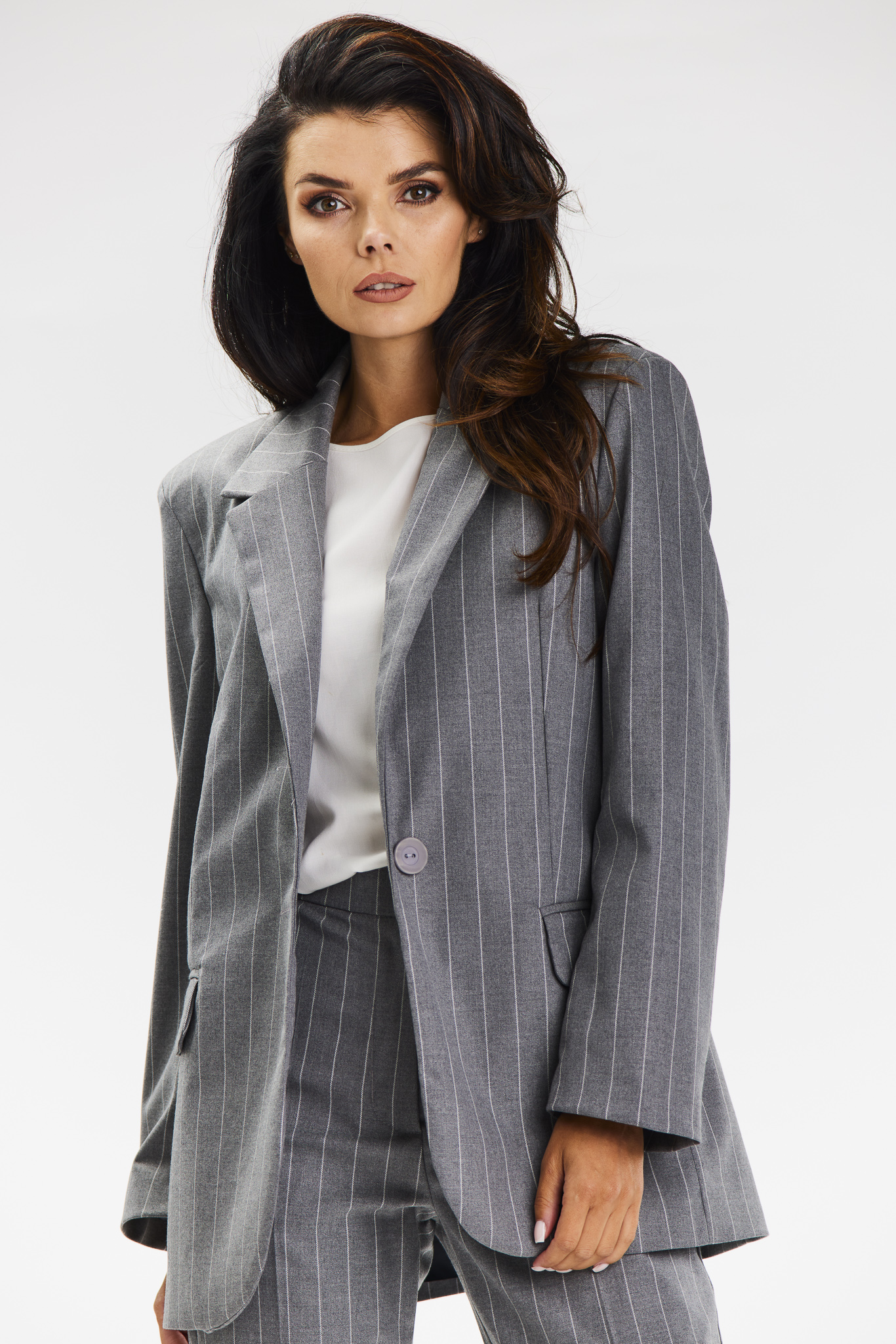 Awama Woman's Jacket A679 Grey