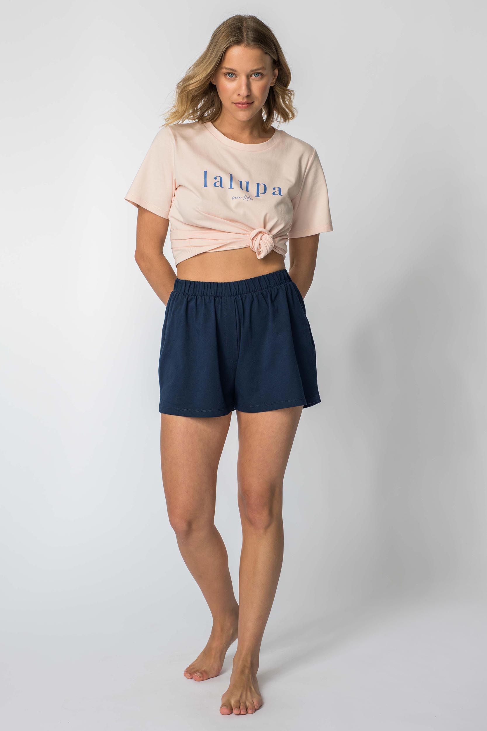 LaLupa Woman's Shorts LA110 Navy Blue